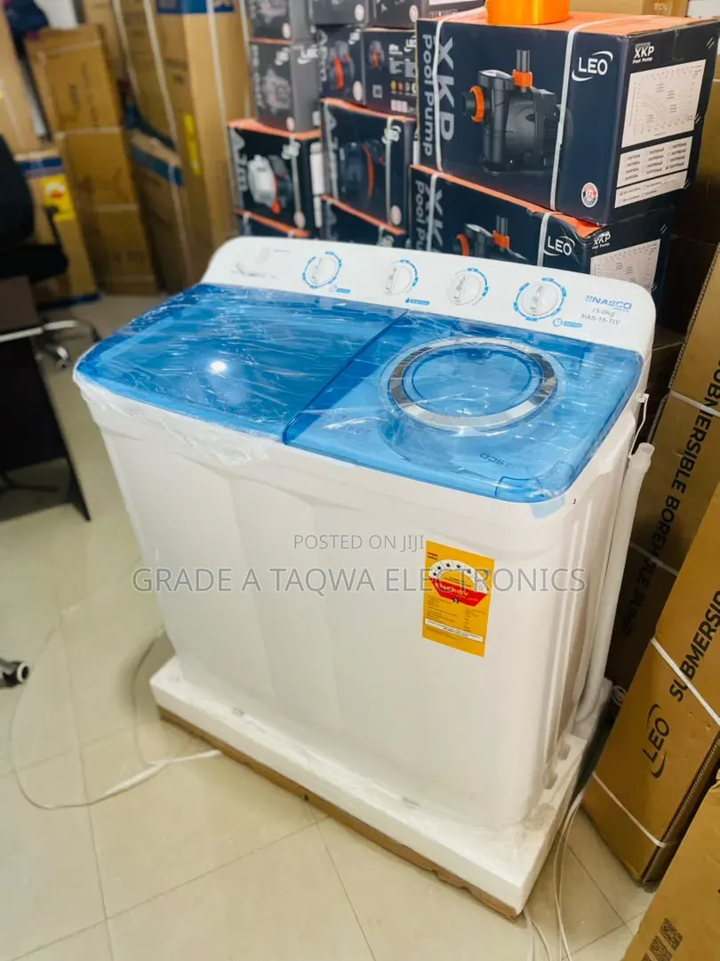 Nasco 15kg Semi-Automatic Washing Machine