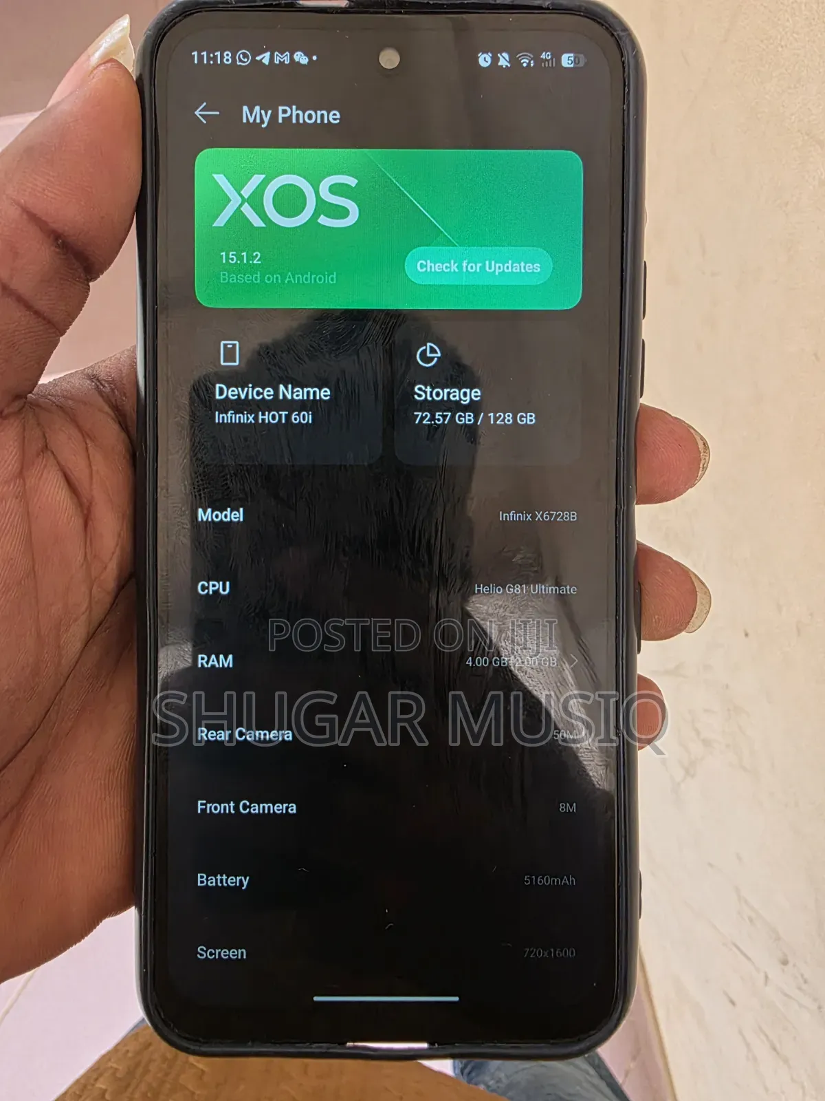 Infinix Hot 60i 128 GB Pink