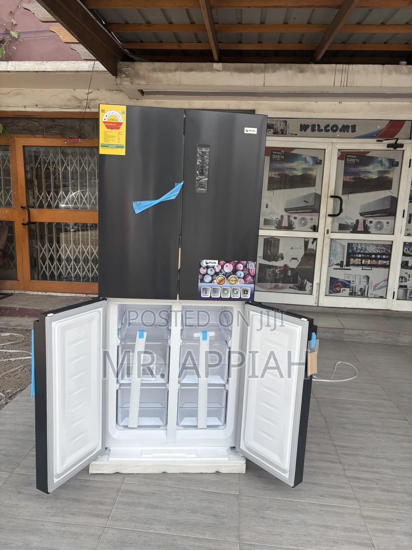 Order Classic Pearl Pf-613mdix 421Liters 4 Door Refrigerator(Gray).