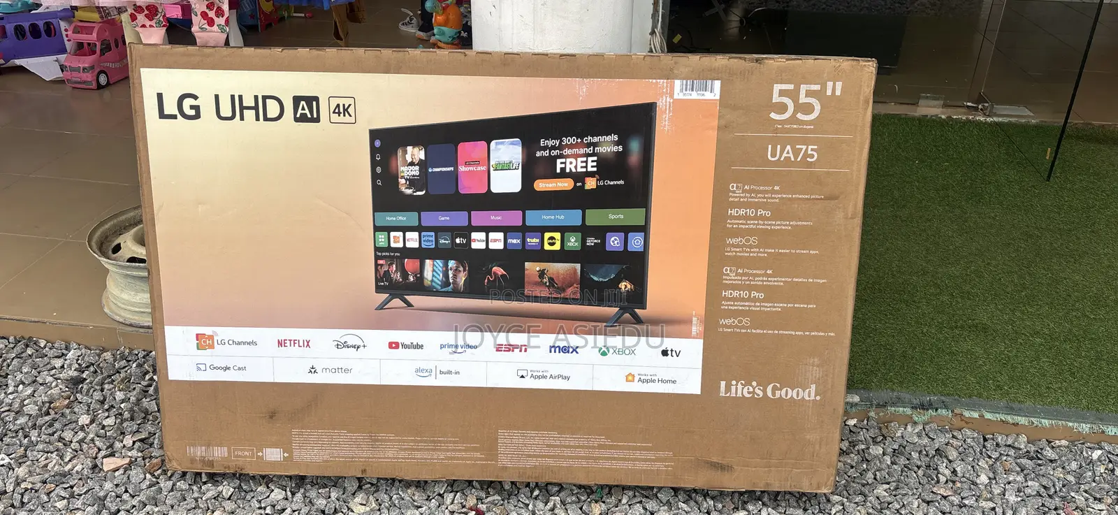 LG Uhd 55” Ua75 TV