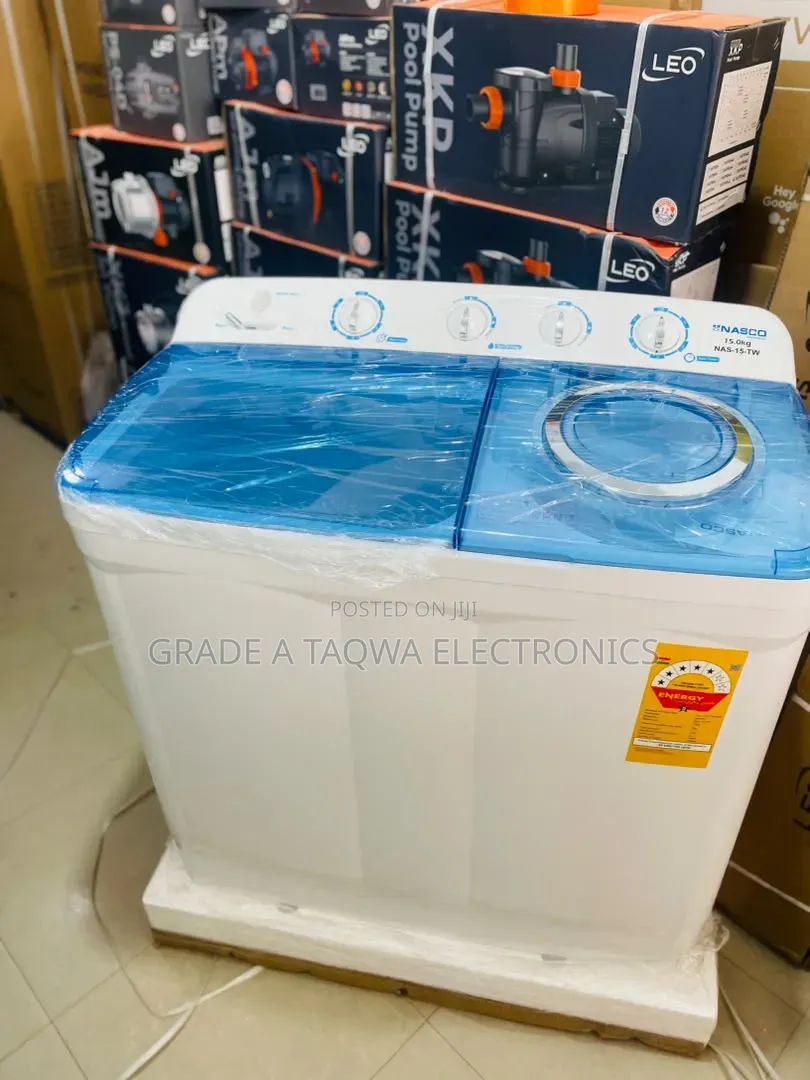 Twin Tub Nasco Top Load 15kg Semi-Automatic Washing Machine