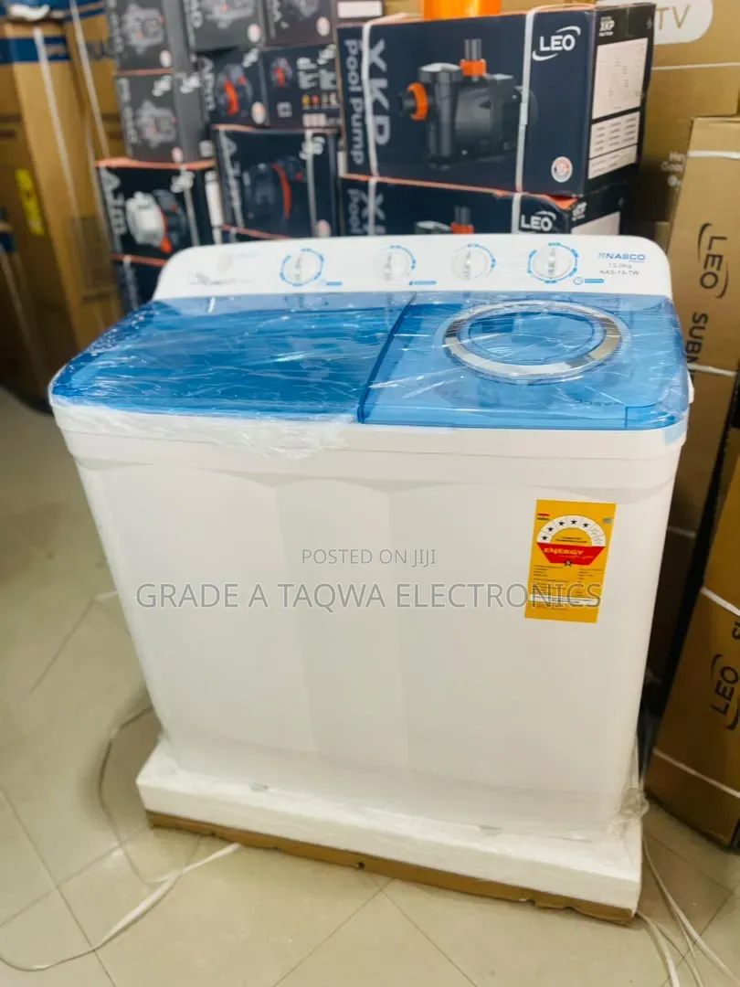 5 Star Energy Nasco 15kg Semi-Automatic Top Load Washing Machine
