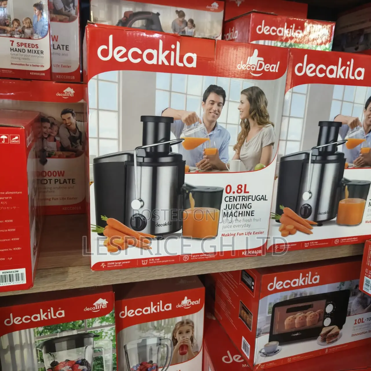 Classy High Grade 0.8L Centrifugal 350W Juicer From Decakila