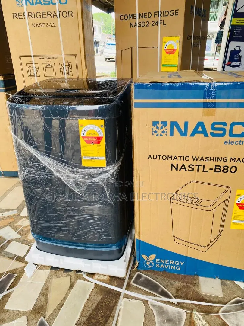 8kg Maximum Capacity Nasco Full Automatic Top Load Washing Machine