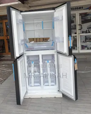 Check Out Durable Pearl Side by Side 4 Door Refrigerator(Gray).