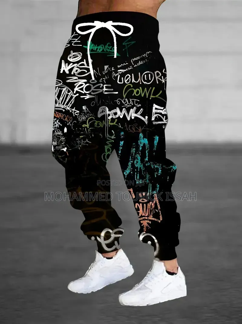 3D Digital Printing Street Hip Hop Men's Casual Sweatpants