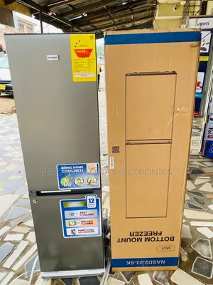 Stainless Steel Nasco 170L Bottom Mount Refrigerator