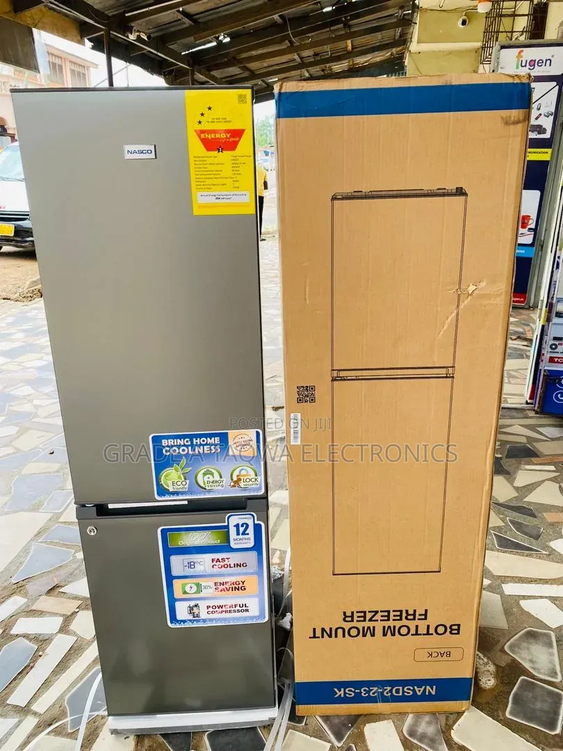 Stainless Steel Nasco 170L Bottom Mount Refrigerator