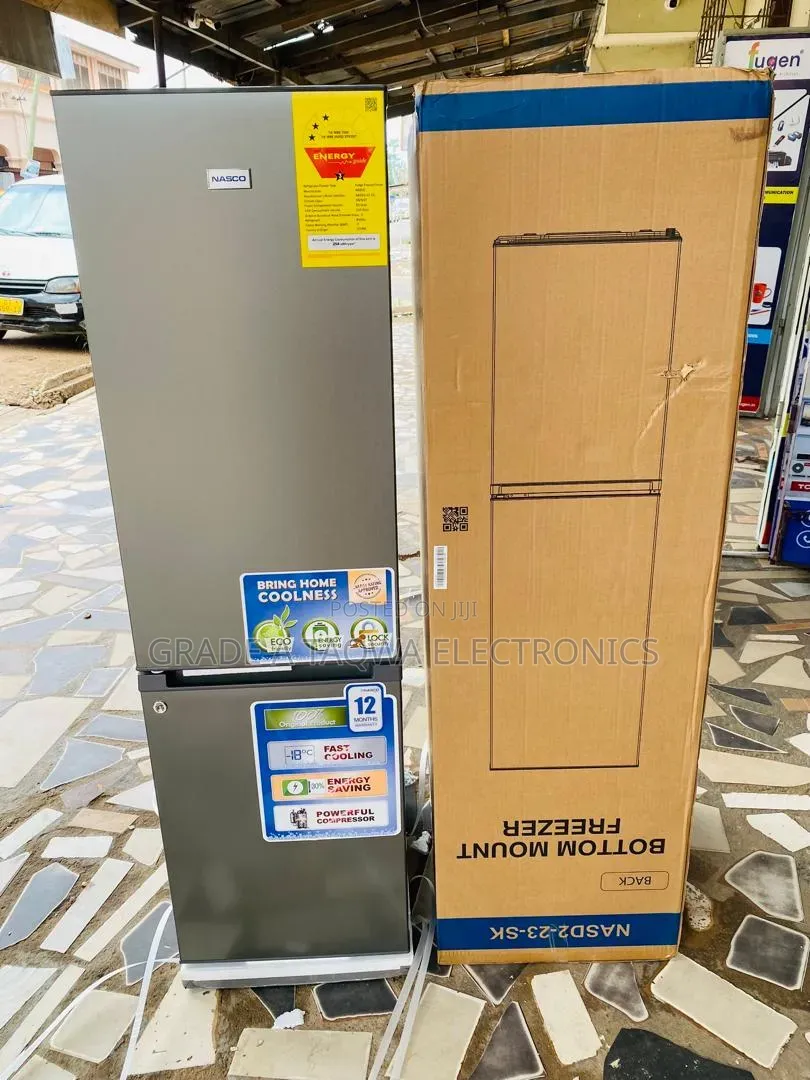 Stainless Steel Nasco 170L Bottom Mount Refrigerator