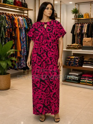Ankara African Print Long Bubu Dress