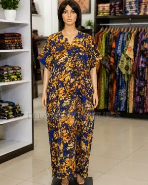 Ankara African Print Long Bubu Dress