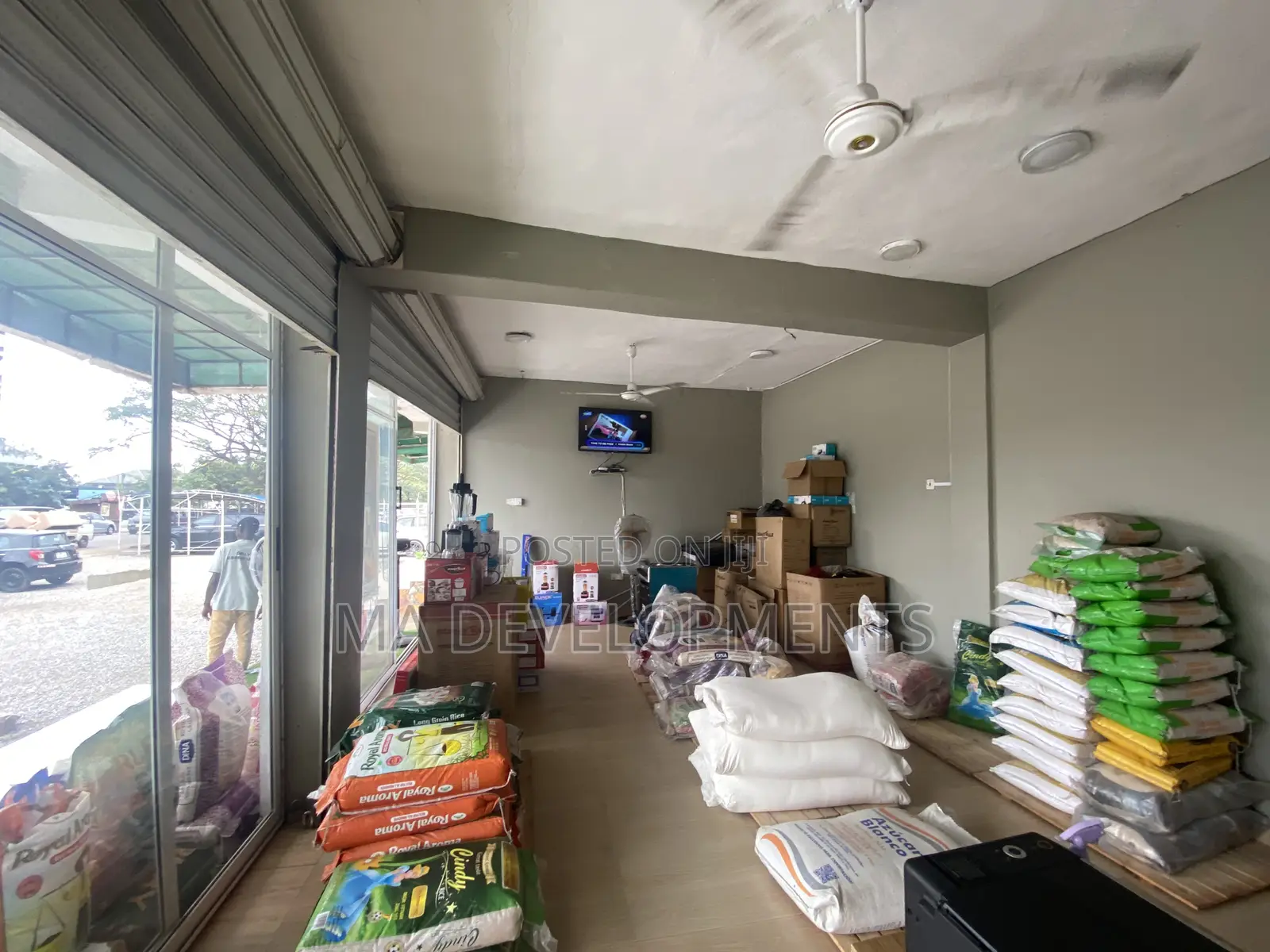 Double Shop for Rent at Achimota Mile 7 by the Tarred Road