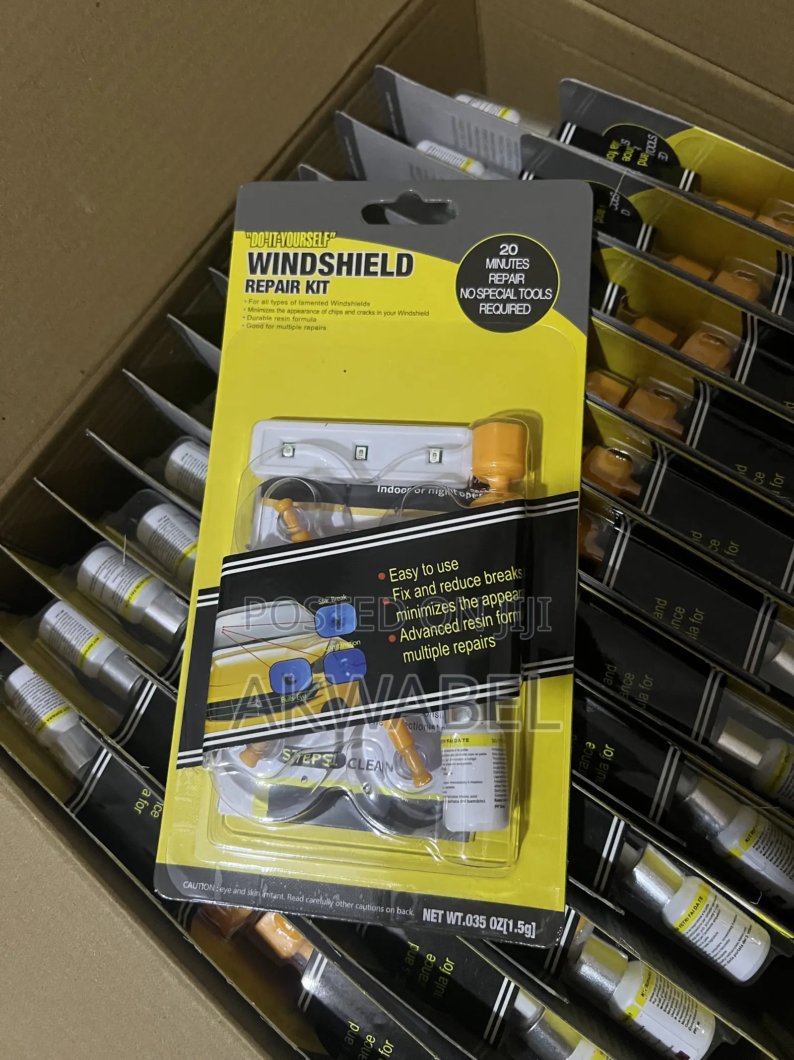 Car Windshield Repair Kit - Crack Chip Glass Repair Resin Tool