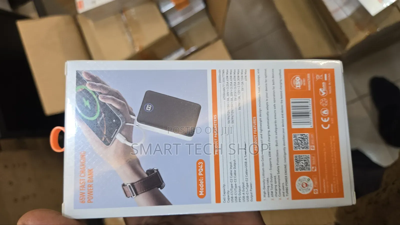 Original LDNIO PQ43 2000mah 65watts Power Bank for Laptops and MacBook