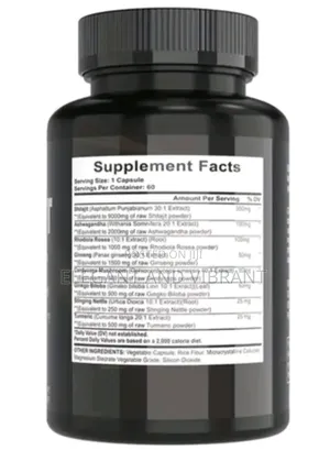 Shilajit 21,000mg 60Caps Asphaltum Naturally Fulvic Acid/Rhodiola