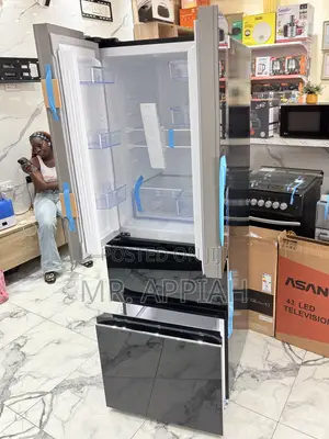 Get Unique Pearl 2 Door 2 Drawer Refrigerator(Black) 