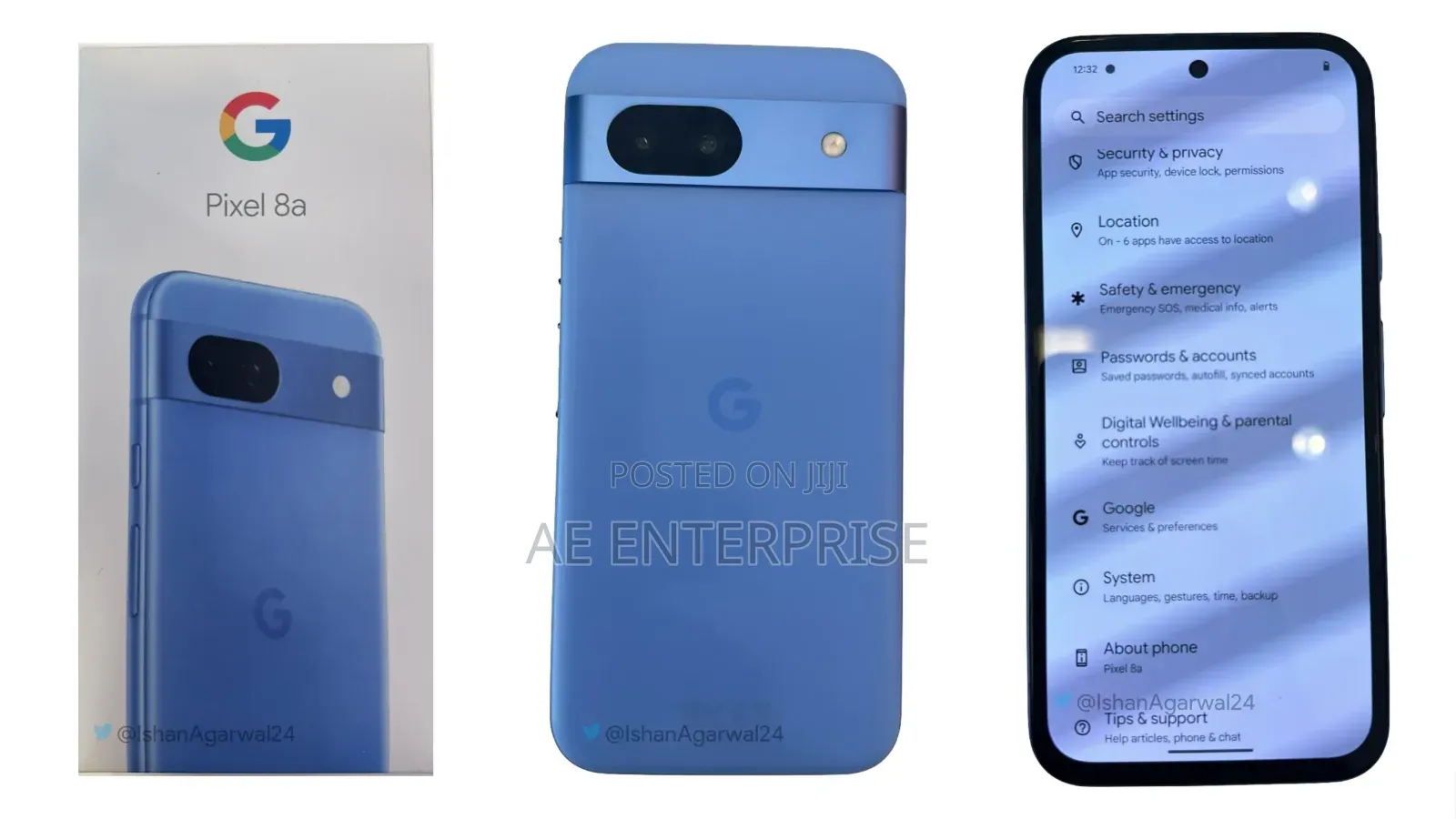 New Google Pixel 8a 128 GB Black