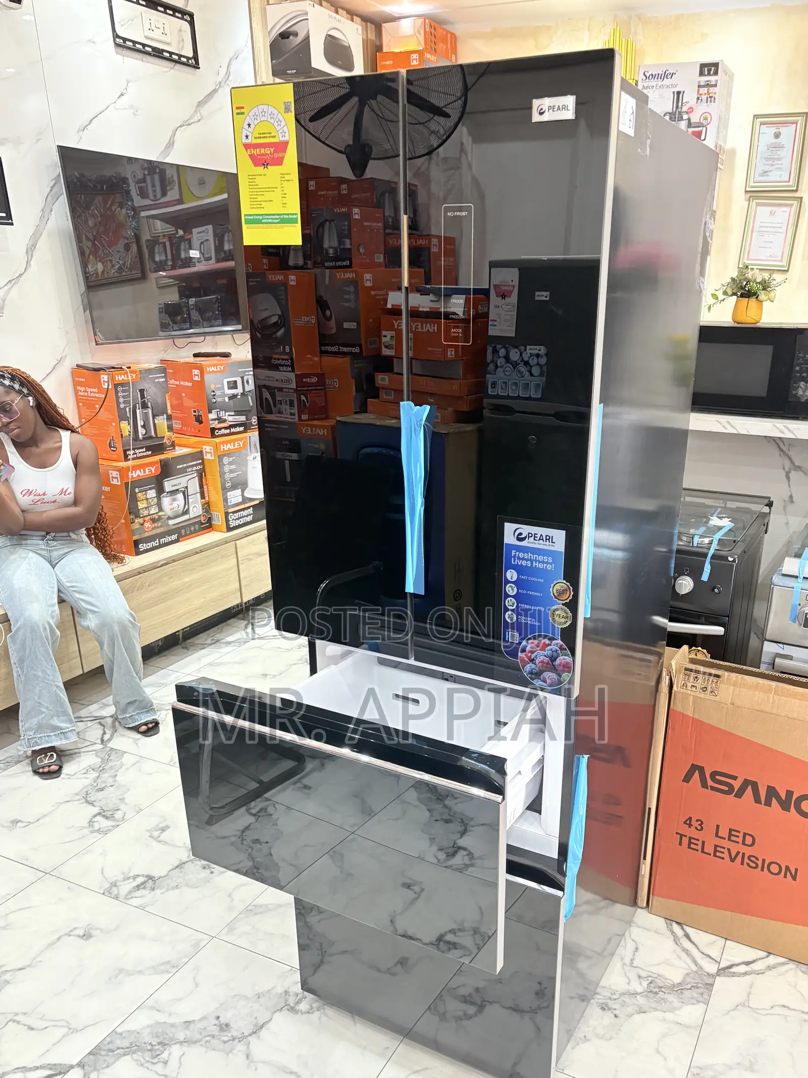 Buy Adorable Pearl Pf-441mdg 2 Door Refrigerator 