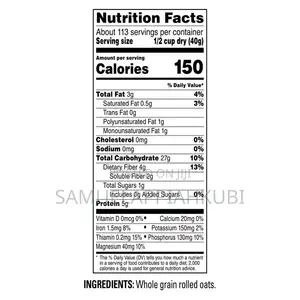 Quaker Oats Old Fashioned Rolled Oats, 10 LBS
