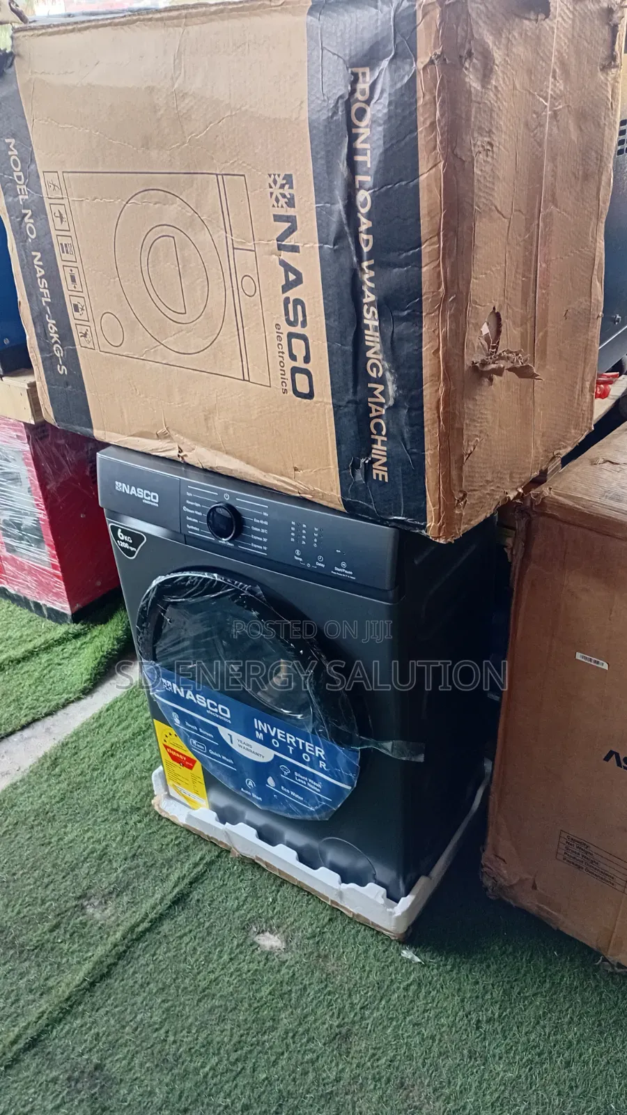 Nasco 6KG Front Load Washing Machine – Full Automatic Silver