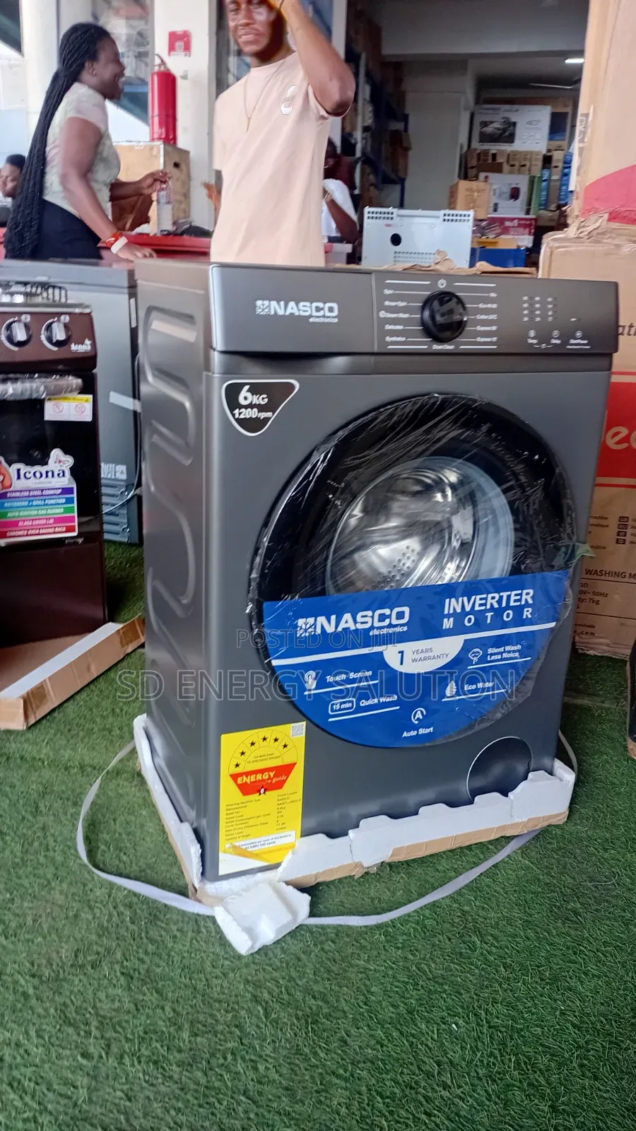 Nasco 6KG Front Load Washing Machine With Child Lock