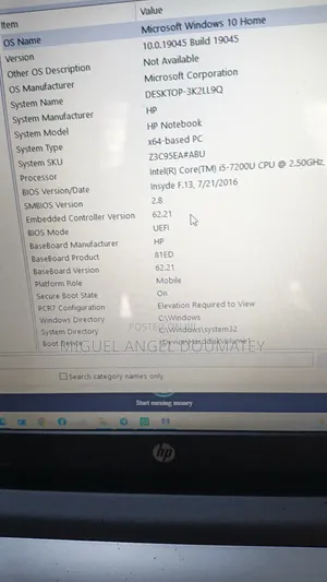 Laptop HP 15 8GB Intel Core i5 HDD 500GB