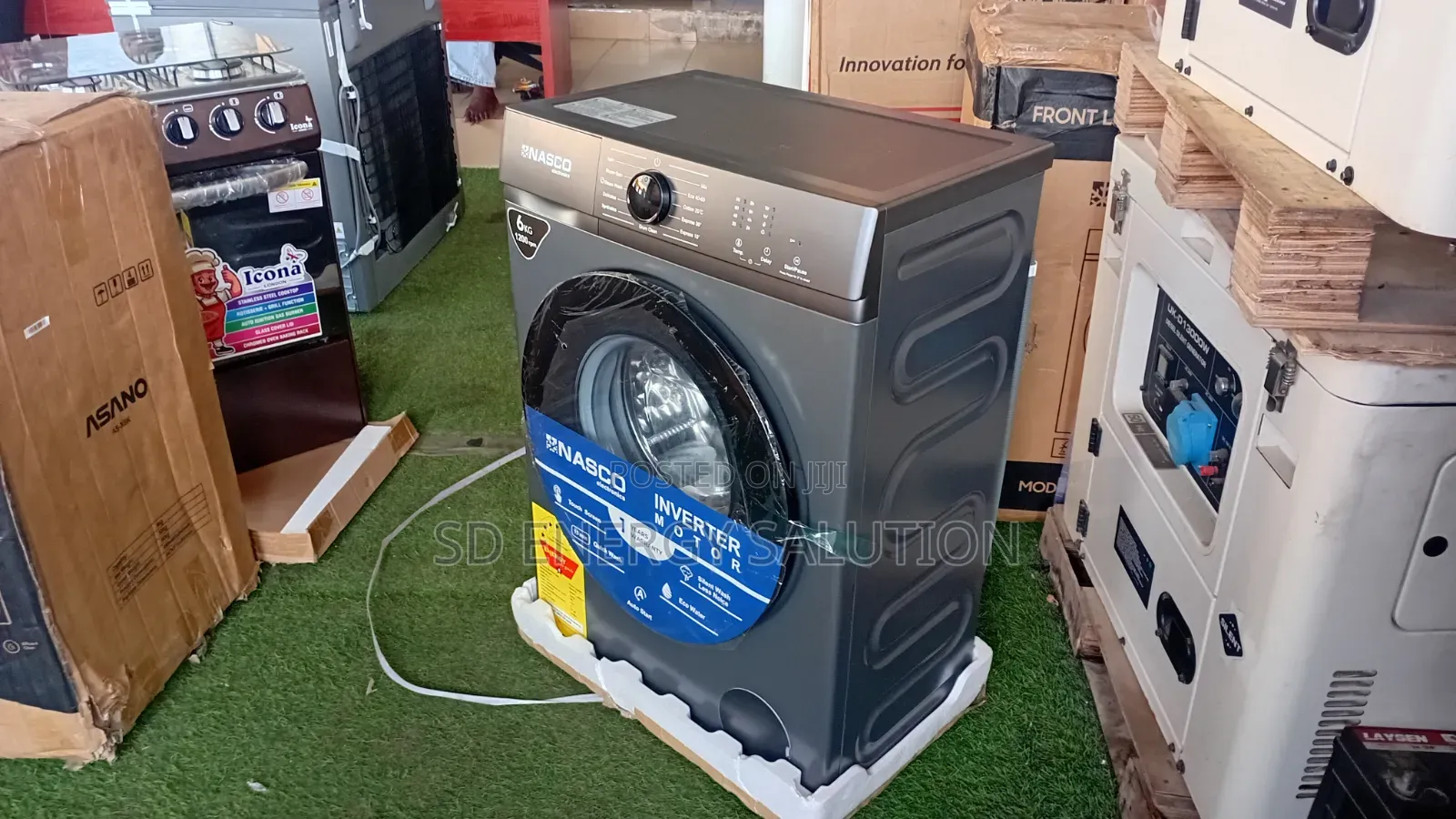 Nasco 6KG Front Load Washing Machine – Smart Wash Technology