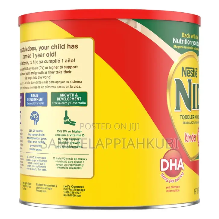 Nestle Nido Kinder 1+ Toddler Powdered Milk, 77.6 Oz