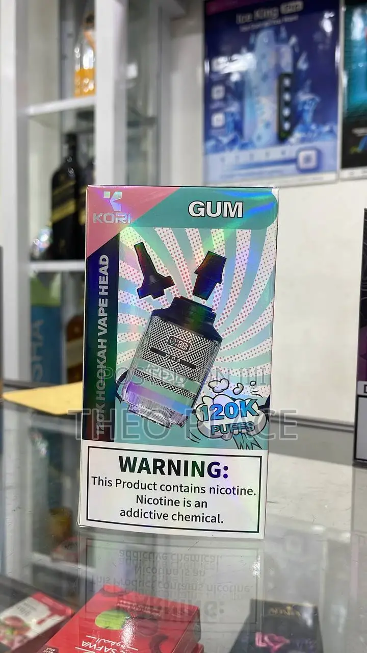 KORI Hookah Vape Head – Puffs | Gum Flavor | Accra