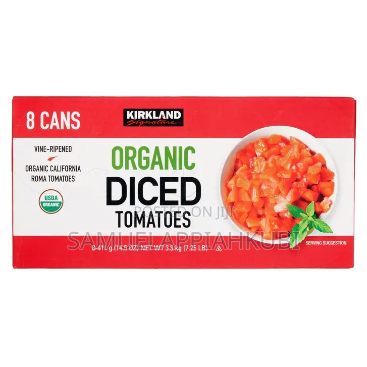 Kirkland Signature, Organic Diced Tomatoes, 14.5 Oz, 8-Count
