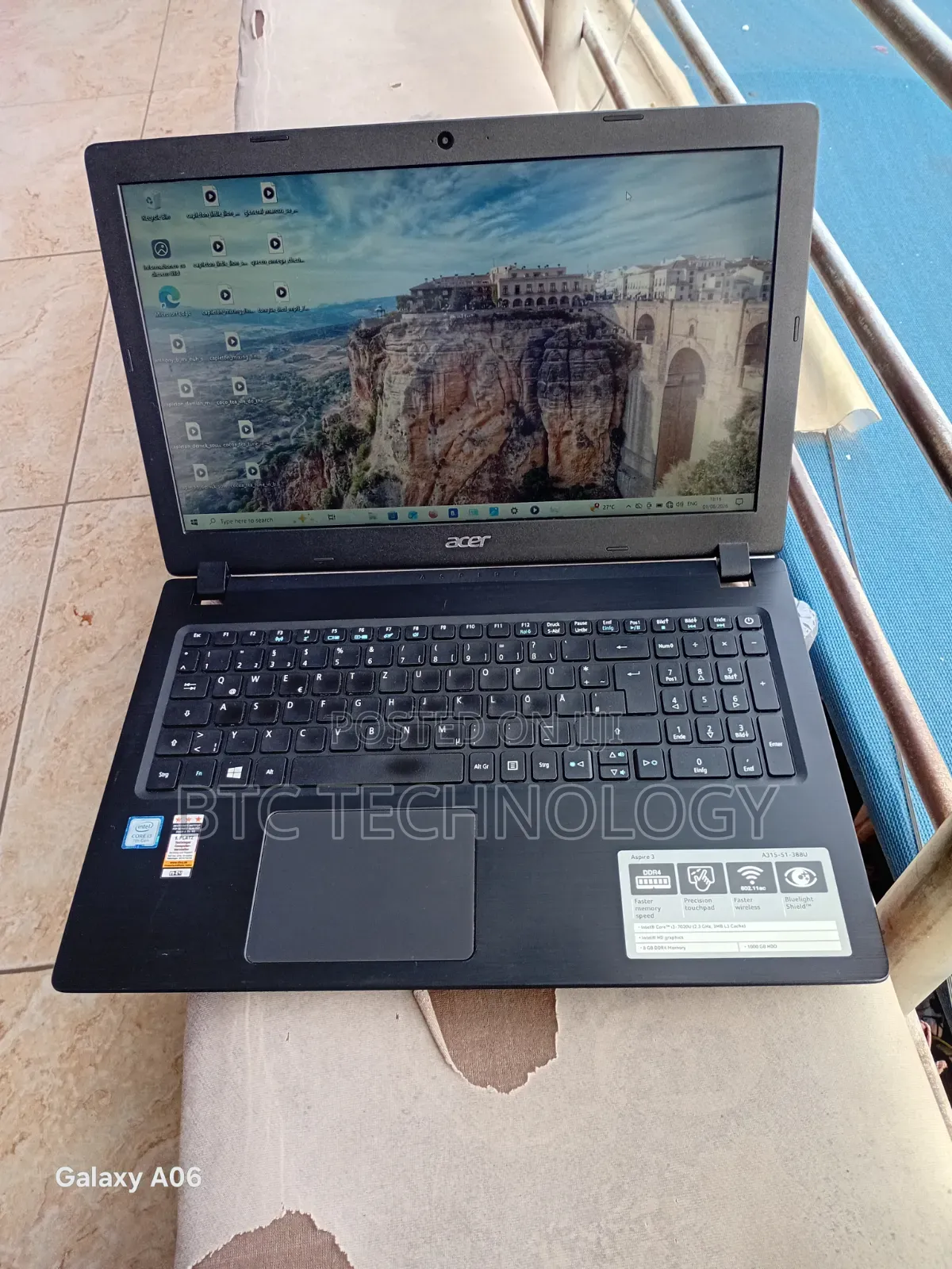 New Laptop Acer Aspire 3 A315-51 8GB Intel Core i3 SSHD (Hybrid) 1T