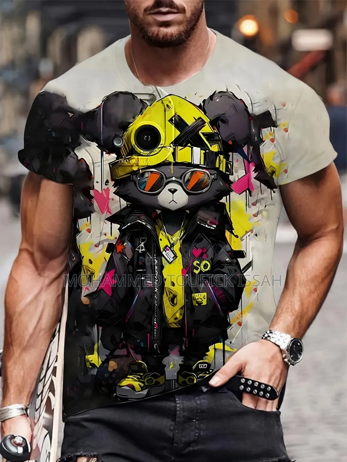 American Hip Hop T-Shirt for Men Women, 3D Printing, Short Sleeve