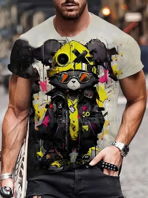 American Hip Hop T-Shirt for Men Women, 3D Printing, Short Sleeve