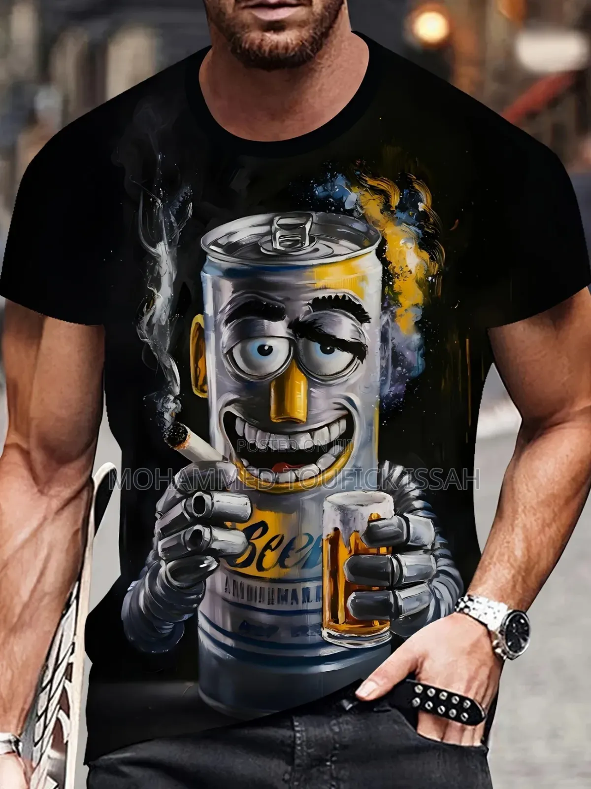American Hip Hop T-Shirt for Men Women, 3D Printing, Short Sleeve