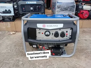 Ecoolmax 7.5kVA Petrol Generator – Key Start, Heavy Duty7.5kva