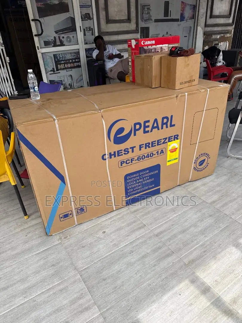 PCF-6040-1a Chest Freezer Double Door Pearl 508L