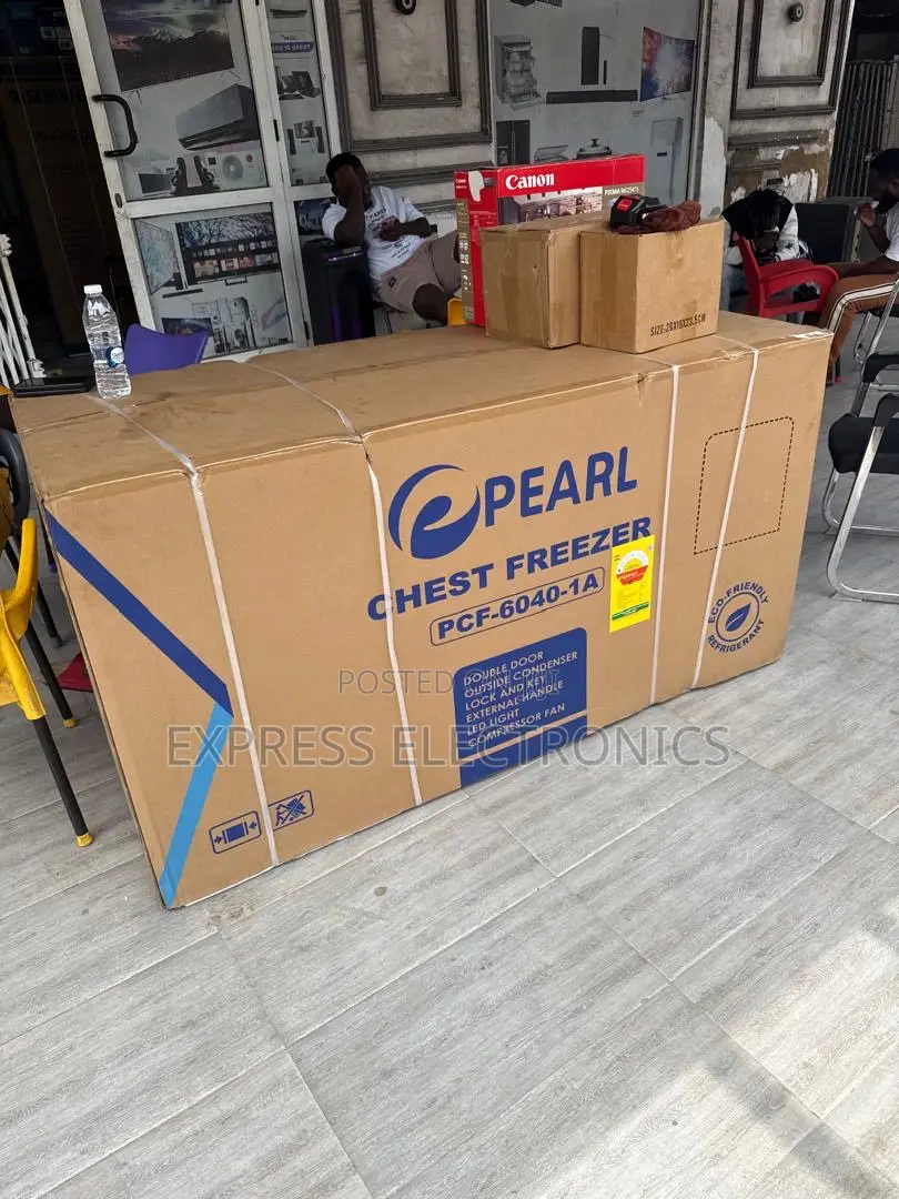 PCF-6040-1a Chest Freezer Double Door Pearl 508L