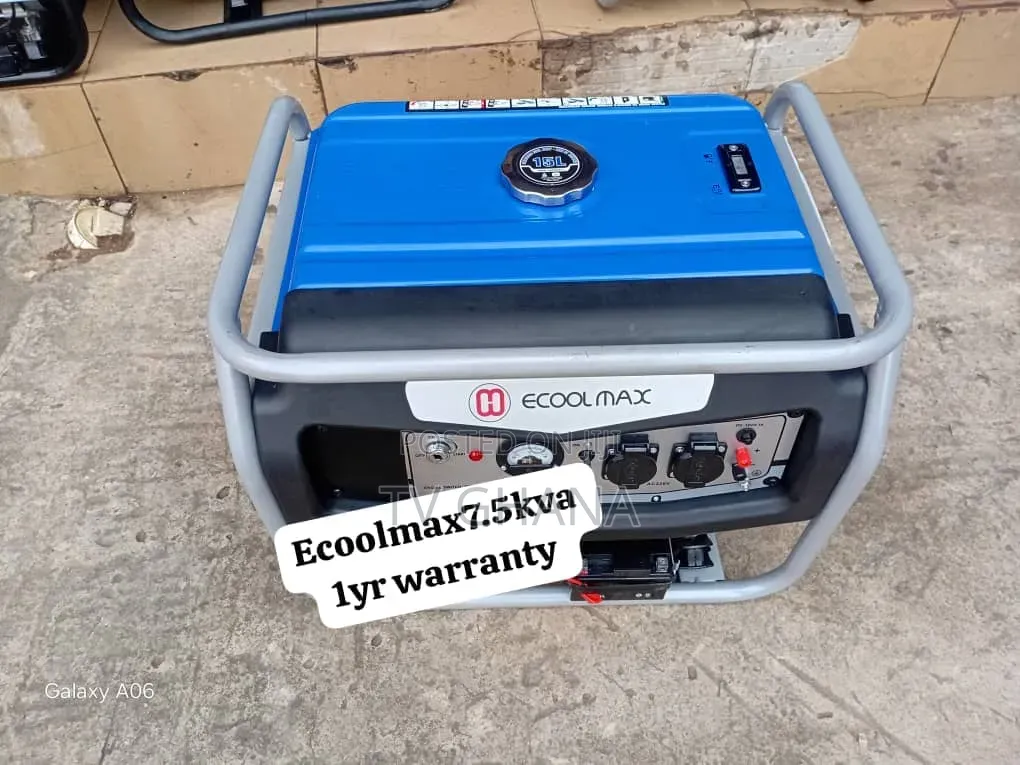 Ecoolmax 8500W Petrol Generator – Reliable Backup Power7.5kva