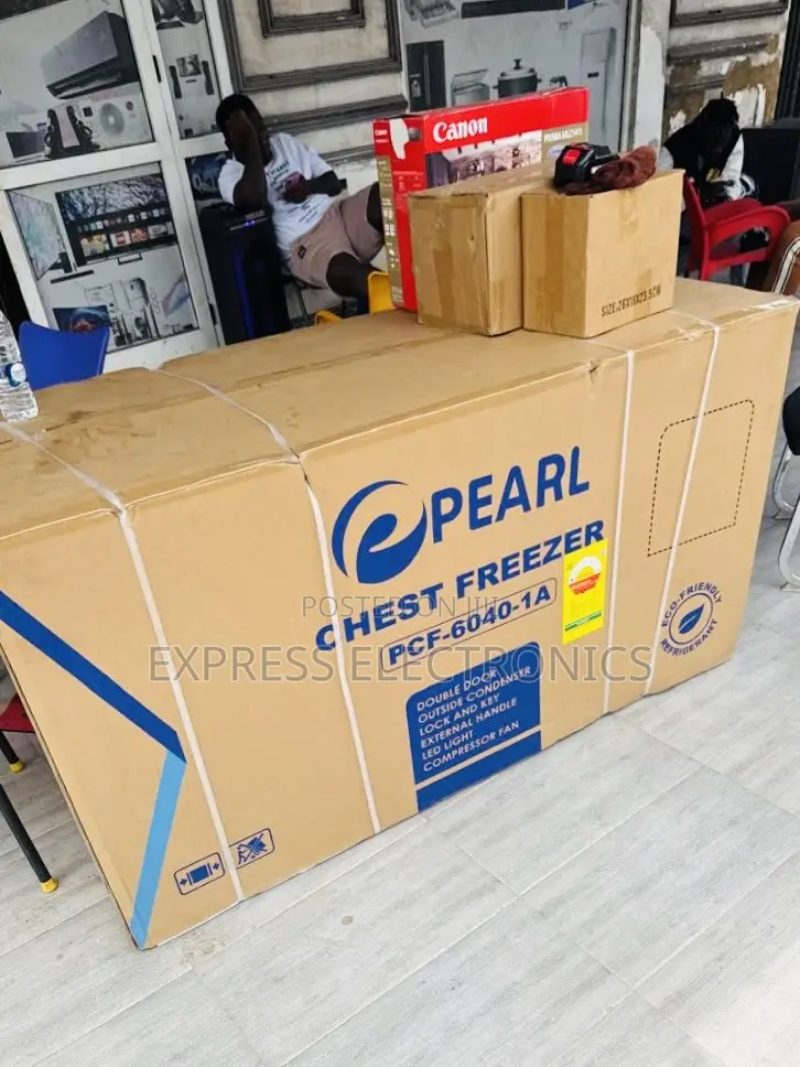 Zealous Sleek Chest Double Door 508L Pearl PCF-6040-1A