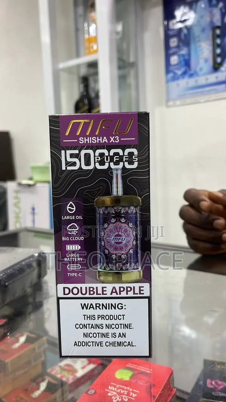 MIFU Shisha X3 Disposable Vape – 150,000 Puffs | Double Apple | Accra