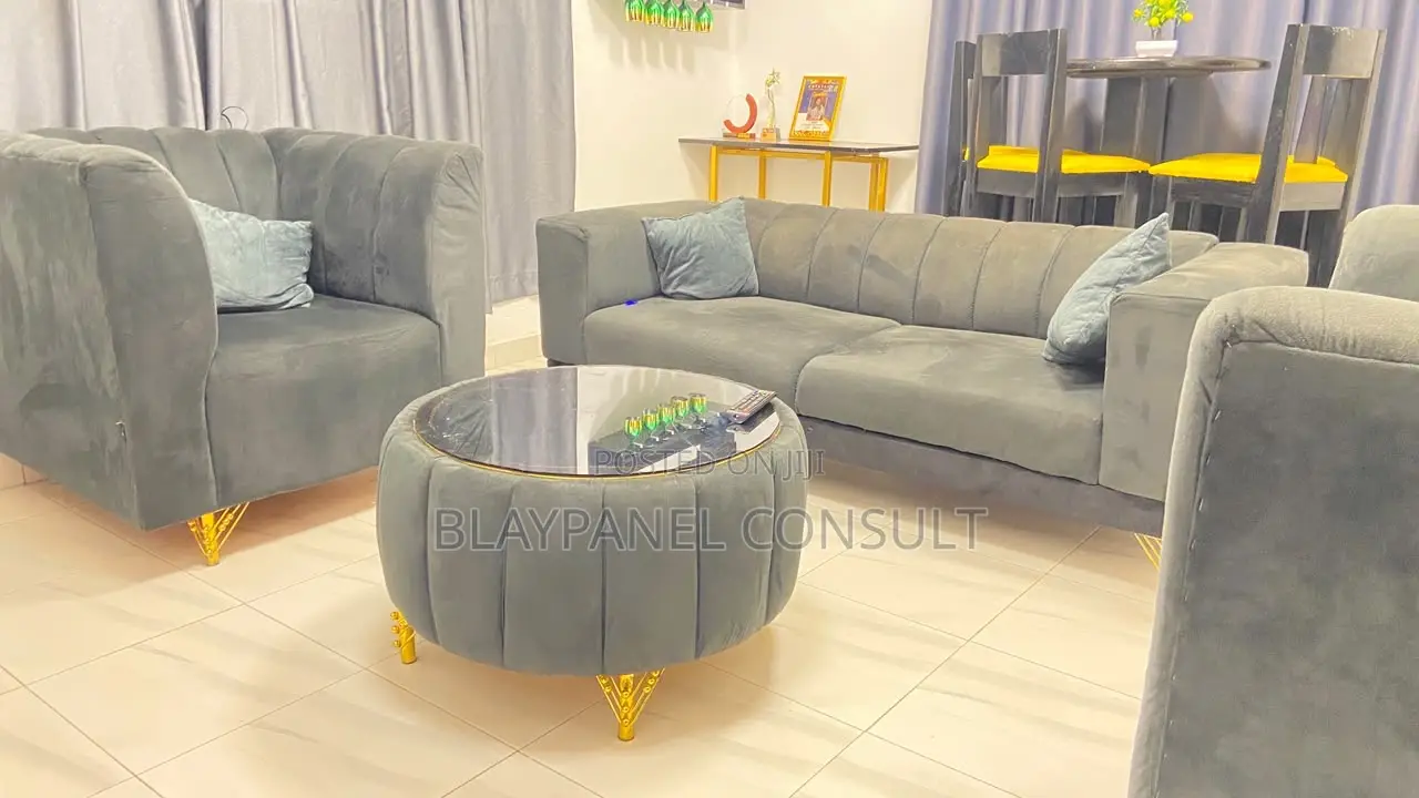 Modern Sofa Set With Round Table