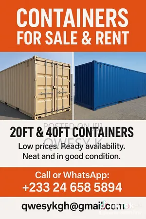 20ft and 40ft Containers for Sale