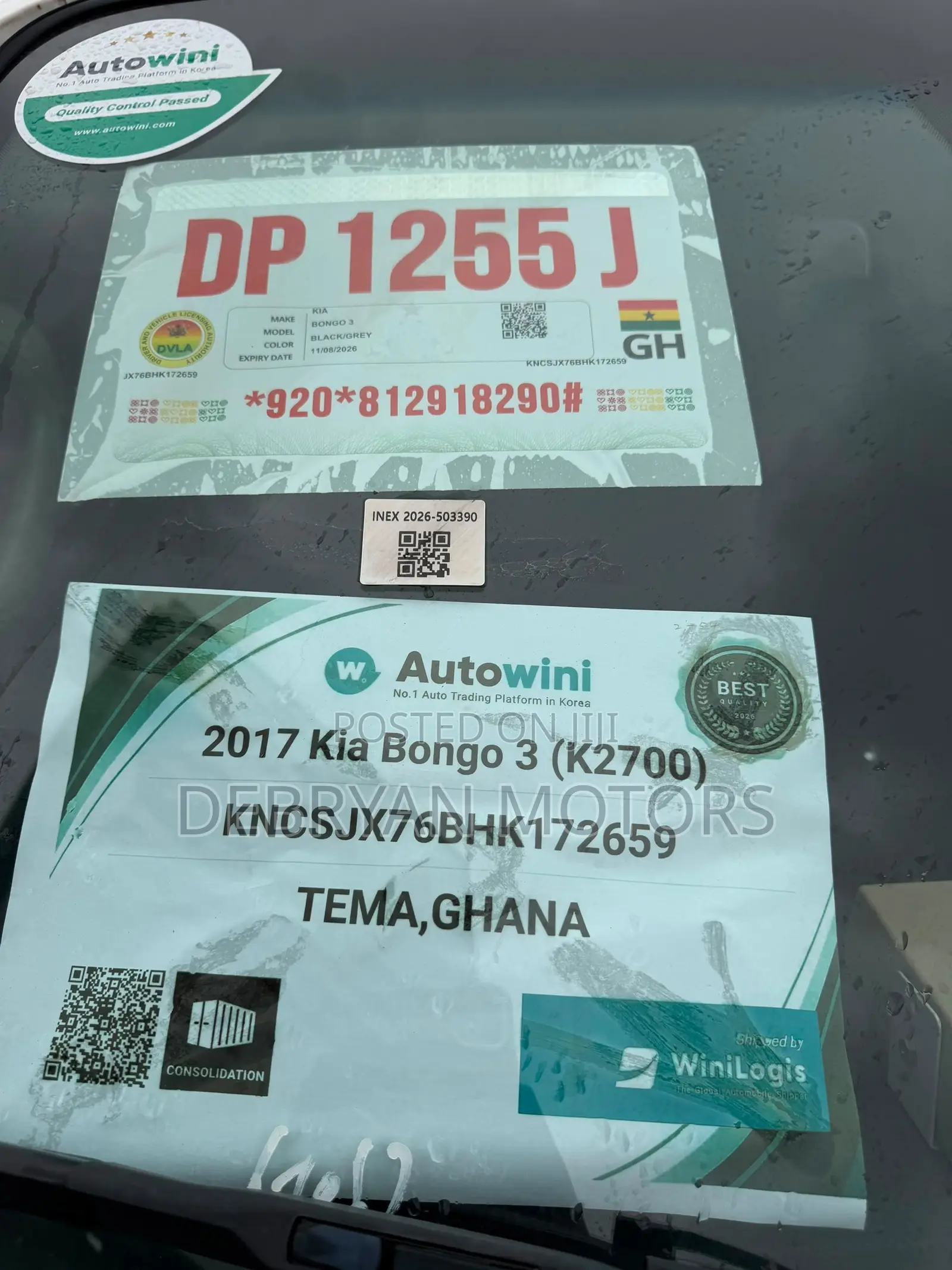 2017 KIA Bongo 3 for Sale. Fridge