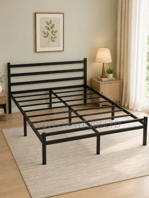 Metal Bed (Double) Black