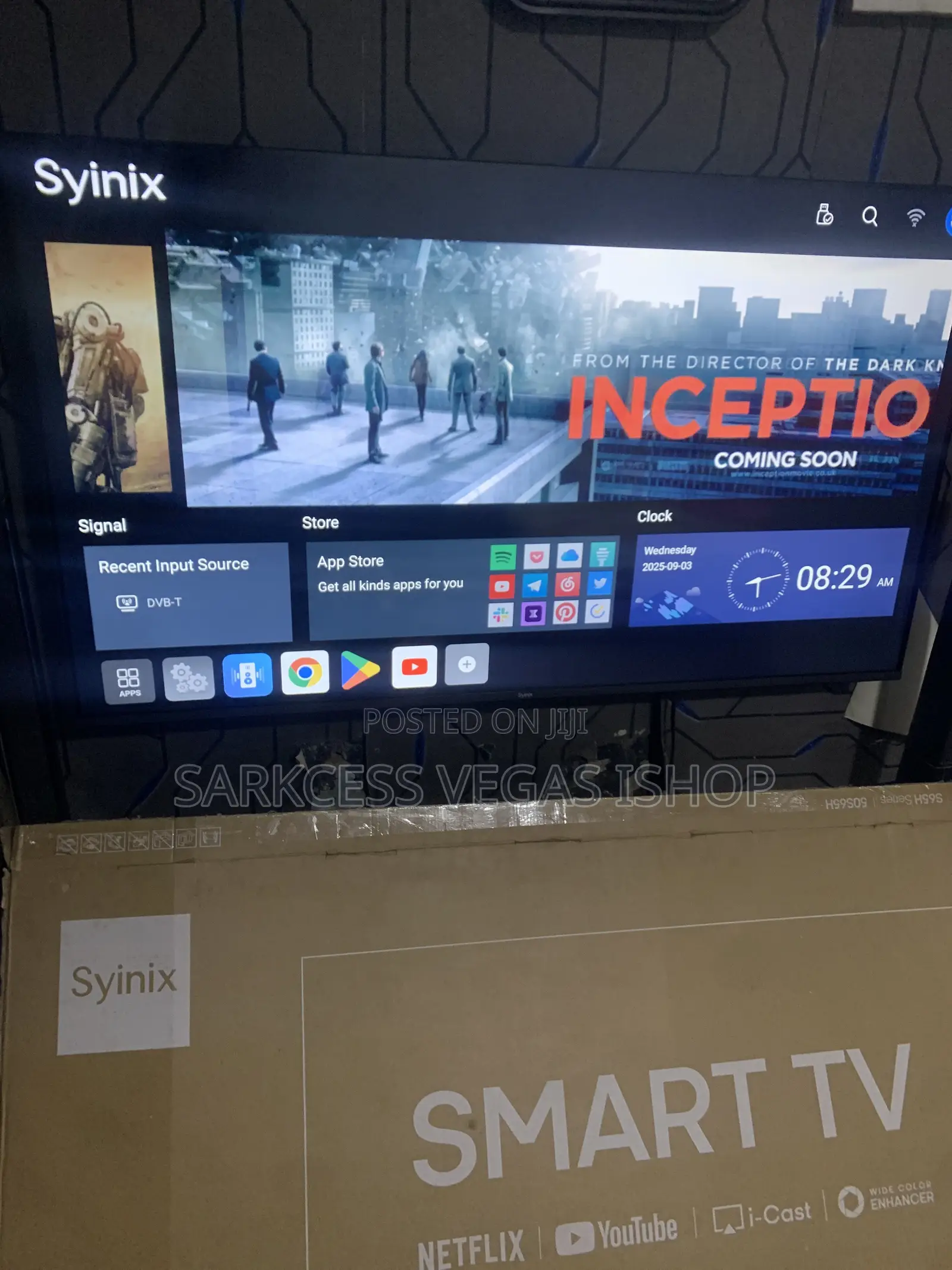 One Month Used Synix 50inces TV
