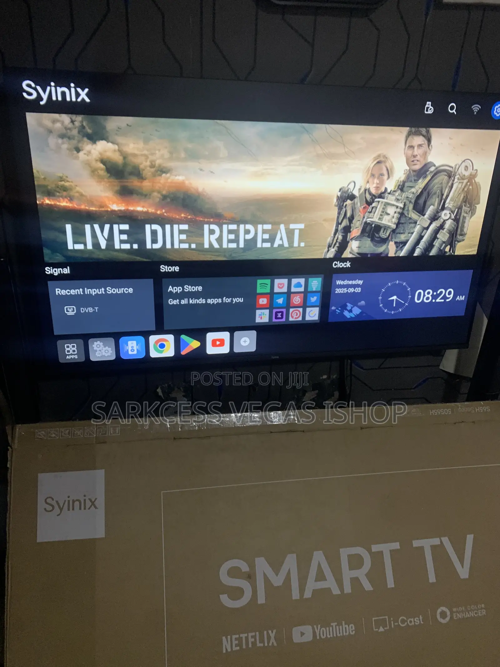 One Month Used Synix 50inces TV
