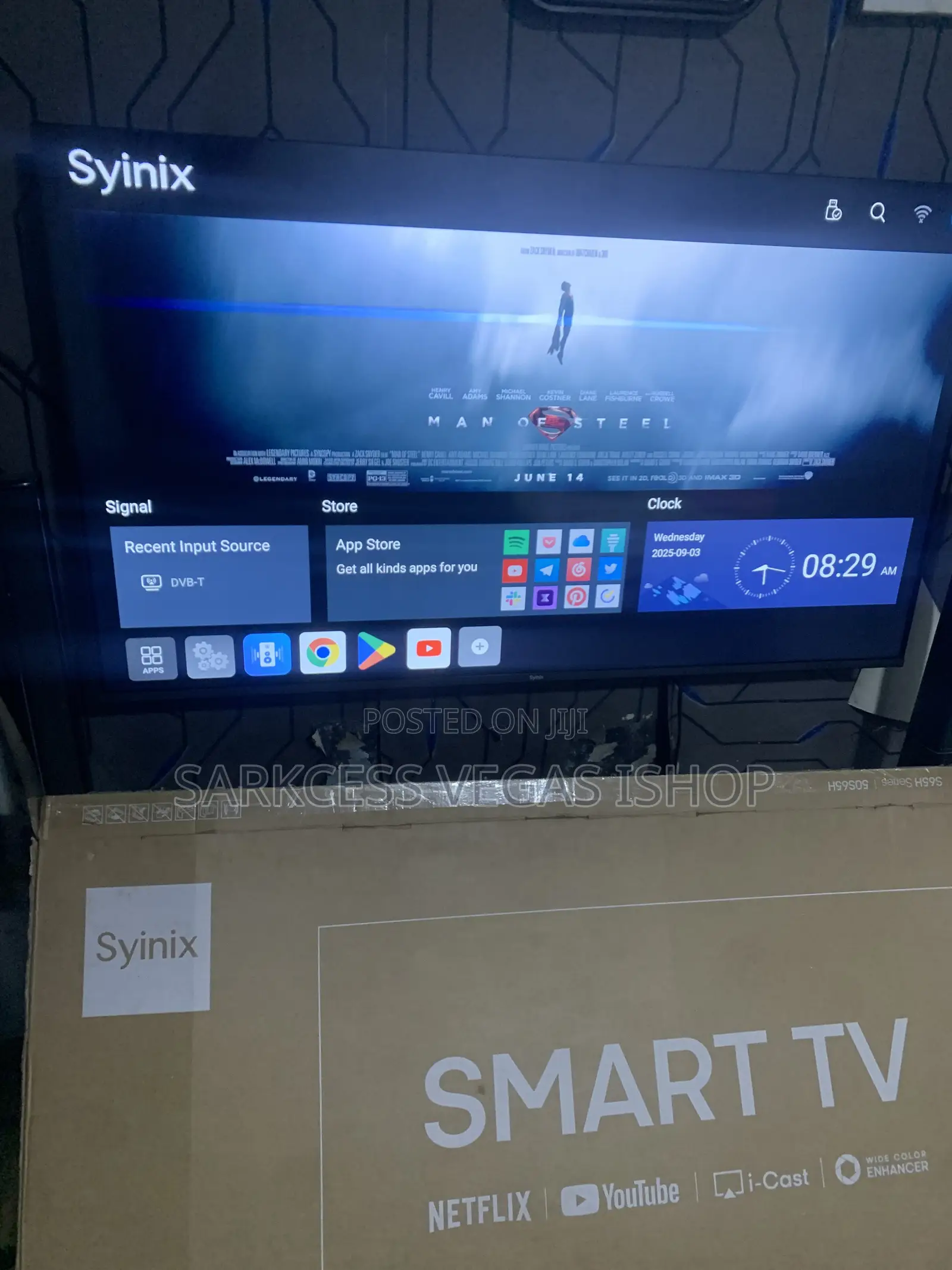 One Month Used Synix 50inces TV