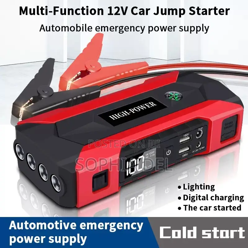 High-Power 12V Multi-Function Car Jump Starter