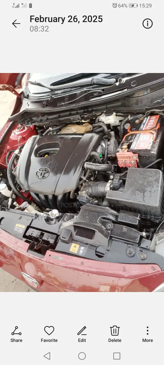 Toyota Yaris iA 1.5 FWD 2016 Red