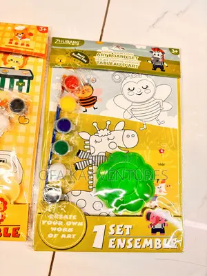 Paint Drawing Set With Brush and Tray